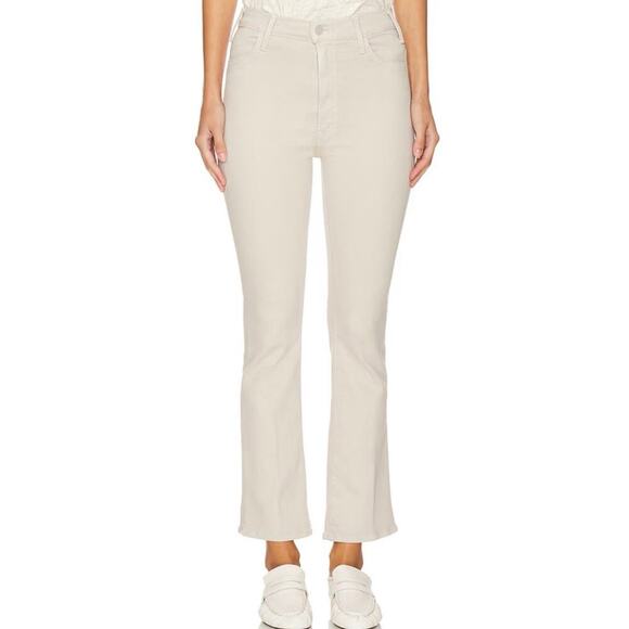 NWOT Mother The Hustler Flood Feather Grey High Rise Jeans Size 28 - Picture 1 of 13